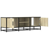 TV Cabinet Sonoma Oak 120x35x41 cm Engineered Wood and Metal 848840