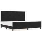 ZNTS Black Velvet Bed Frame 200x200 cm 3345031