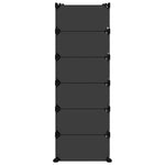 Shoe Rack Black 94.5x36.5x106 cm PP 340563