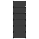 Shoe Rack Black 94.5x36.5x106 cm PP 340563