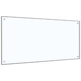 Kitchen Backsplash Transparent 120x60 cm Tempered Glass 249480