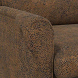 Armchair Brown 76 x 94 x 102 cm Faux Leather 42009867