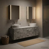Bathroom Furniture Set 5 pcs Concrete Grey 3406890