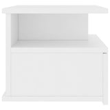 Floating Nightstands 2 pcs White 40x31x27cm Engineered Wood 800406
