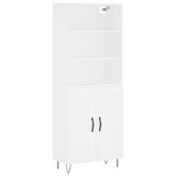 Highboard White 69.5x34x180 cm Engineered Wood 3189949