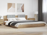Bed Frame with Headboard with Storage Artisan Oak 200 x 200 cm 3416332