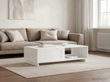 Coffee Table White 95 x 50.5 x 35 cm Engineered Wood 8011441