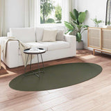 Area Rugs Oval HUARTE Forest Green 100 x 200 cm 100% Polyester 4103643