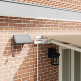 Retractable Awning Beige 500 x 350 cm Fabric and Steel 3331526