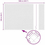 Chain Link Fence Grey 10 x 1 m Steel 42004802