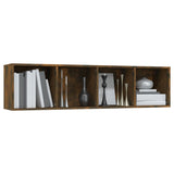 Book Cabinet/TV Cabinet Smoked Oak 143x30x36cm Engineered Wood 815270