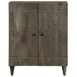 Sideboard Light Grey 60x33,5x75 cm Solid Wood Mango 4017794
