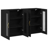 Wall Mounted Cabinet 2 pcs Black oak 69.5 x 34 x 90 cm 3334319