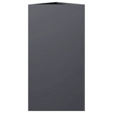 Garden Planter Anthracite Triangular 40x34.5x75 cm Steel 851161