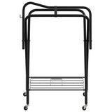 Saddle Rack Foldable Freestanding Black Iron 172442