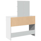 Dressing Table with LED White 100x40x130 cm 848192
