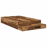 Storage Bed Frame with Drawer Old Wood 120 cm Engineered Wood 3335691