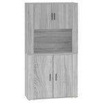 Highboard Grey Sonoma Engineered Wood 3185357