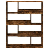 Room Divider Smoked Oak100x33x125.5 cm Engineered Wood 3309487