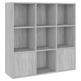 Book Cabinet Grey Sonoma 98x30x98 cm 815448