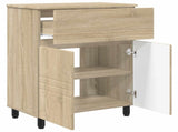 Bathroom Vanity Unit Sonoma Oak 60 x 35 x 80 cm Engineered Wood 889417