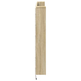 Headboard Cabinet with LED Sonoma 140 x 16.5 x 103.5 cm 8006539