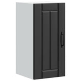 Kitchen Wall Cabinet Lucca Black Engineered Wood 853778