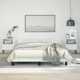 Bed Frame without Mattress White Full Faux Leather 347530