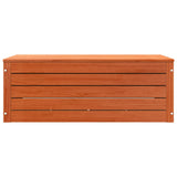 Storage Box Wax Brown 89 x 36.5 x 33 cm Solid Pine Wood 865368