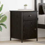Bedside Cabinet Black Oak 40 x 42 x 60 cm Engineered Wood 875784