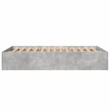 Bed Frame without Mattress Concrete Grey 135x190 cm Double 3281038