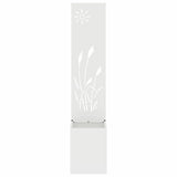 Garden Privacy Screen White 32 x 150 cm Cold-rolled steel 876358