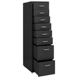 Mobile File Cabinet Anthracite 28x41x109 cm Metal 335923