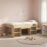 Kids'Bed Frame with Storage Sonoma Oak 75 x 190 cm 3422637