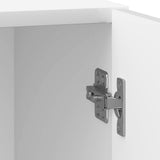 Bedside Cabinet 2 pcs High Gloss White 43 x 34.5 x 50 cm 894574