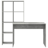 Desk Concrete Grey 138.5 x 55 x 143 cm Engineered Wood 3337252