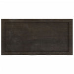 ZNTS Wall Shelf Dark Brown 80x40x cm Treated Solid Wood Oak 363786