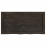 ZNTS Wall Shelf Dark Brown 80x40x cm Treated Solid Wood Oak 363786