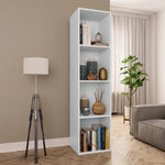 ZNTS Book Cabinet/TV Cabinet White 36x30x143 cm Engineered Wood 800144