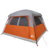 Family Tent Cabin 6-Person Orange Waterproof 94547
