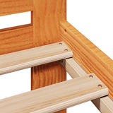 Bed frame without Mattress Wax Brown 180x200 cm Super King Solid Wood Pine 3309031