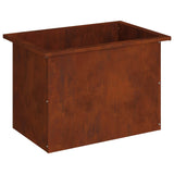 Garden Planter with LED Rusty 40 x 60 x 40 cm Weathering Steel 8008152