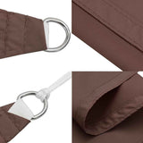 Sunshade Sail Oxford Fabric Rectangular 3x4.5 m Brown 135816