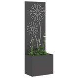 Garden Privacy Screen Black 50 x 150 cm Cold-rolled steel 876455