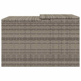 Robot Mower Garage Grey 86x90x52/57 cm Poly Rattan 365406