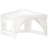 Folding Party Tent with Sidewalls White 3x3 m 93524