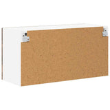 Wall Glass Cabinet LUCCA Smoked Oak 80 x 31 x 40 cm 884950
