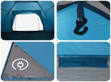Camping Tent with Roof Blue 4-Person Polyester and Steel 42028648