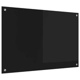 Kitchen Backsplash Black 90 x 60 cm Tempered Glass 42018040
