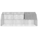 Chicken Run with Roof 2.5x6x2.25 m Galvanised Steel 3328527